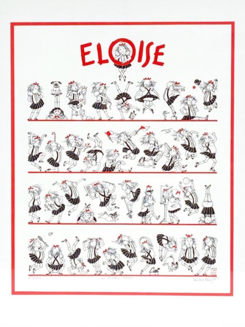 Eloise "40th Anniversary" Limited Edition Print - by Hilary Knight, 40 drawings